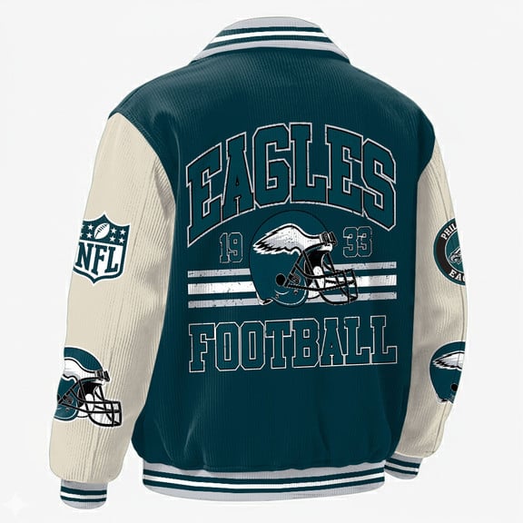 Philadelphia Eagles Touchdown Classic Varsity Jacket GTS015050