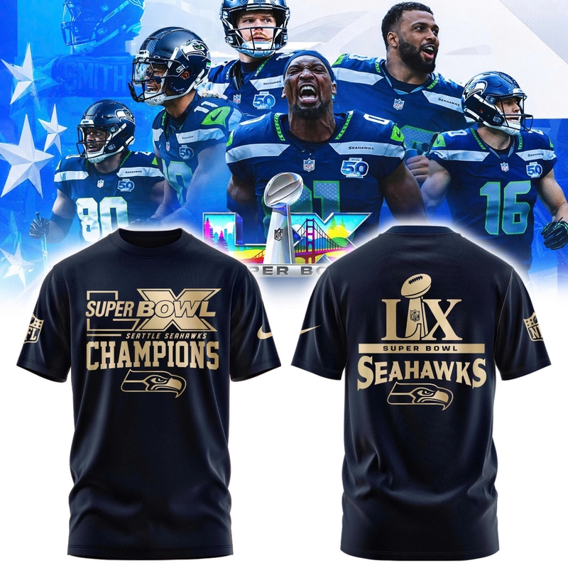 Seattle Seahawks Super Bowl LX 2026 T-shirt