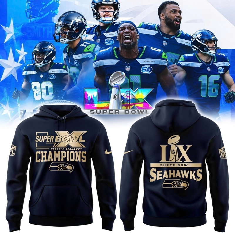 Seattle Seahawks Super Bowl LX 2026 Unisex Hoodie