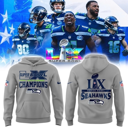 Seattle Seahawks Super Bowl LX 2026 Unisex Hoodie