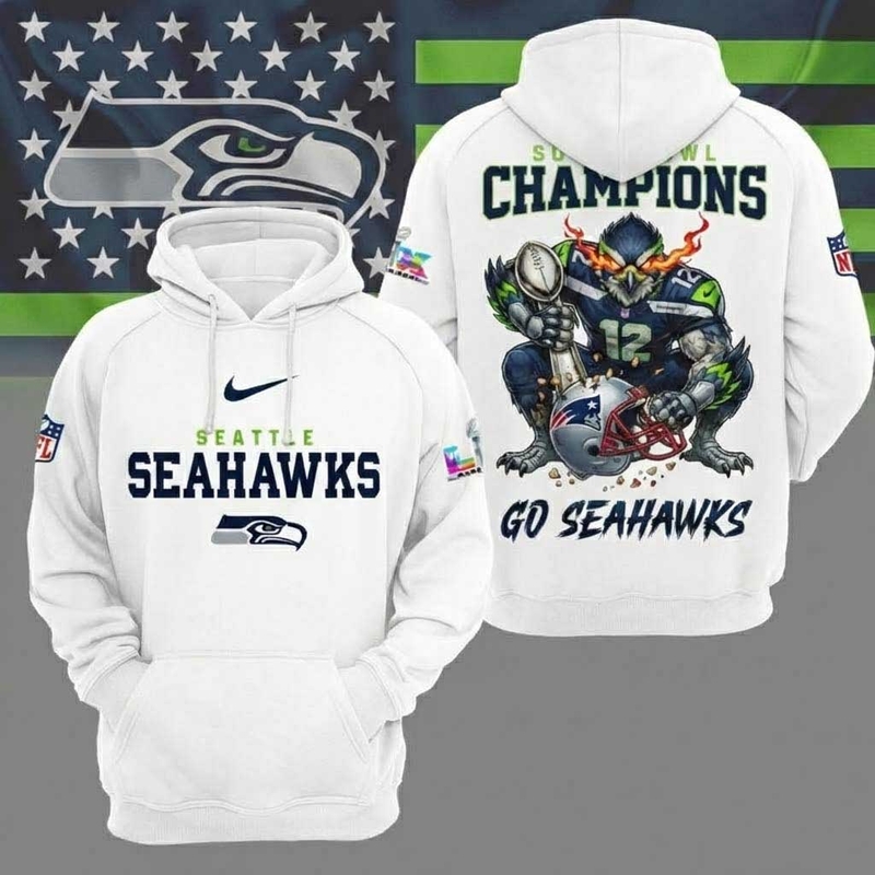 Seattle Seahawks Super Bowl LX 2026 Unisex Hoodie