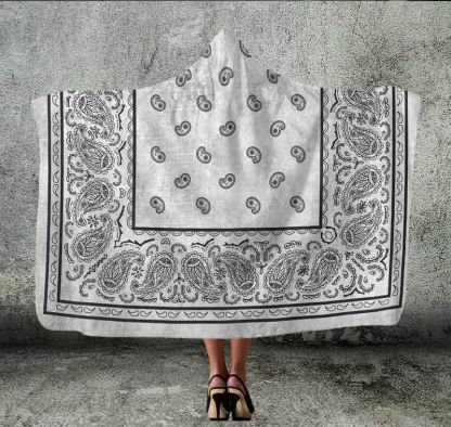 Bandana Design Hooded Blanket 