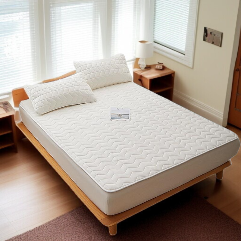 Leichte, rutschfeste und antibakterielle Matratzenauflage aus Baumwolle für Zuhause