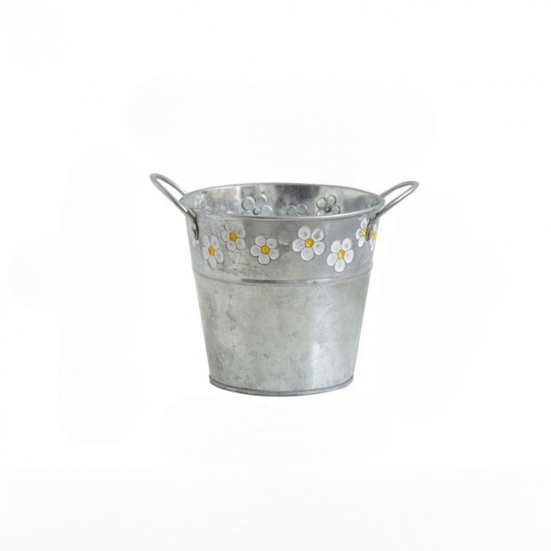 Stylish Iron Flower Container for Succulents and Floral Arrangements