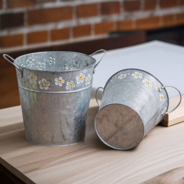 Stylish Iron Flower Container for Succulents and Floral Arrangements