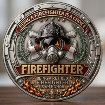 ⚡️Last Day 60% OFF - First In Last Out Firefighter Challenge Coin