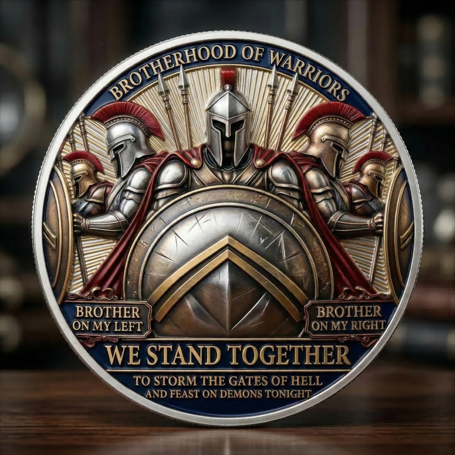 ⚡️Last Day 60% OFF - Brotherhood Warriors Commemorative Challenge Coin