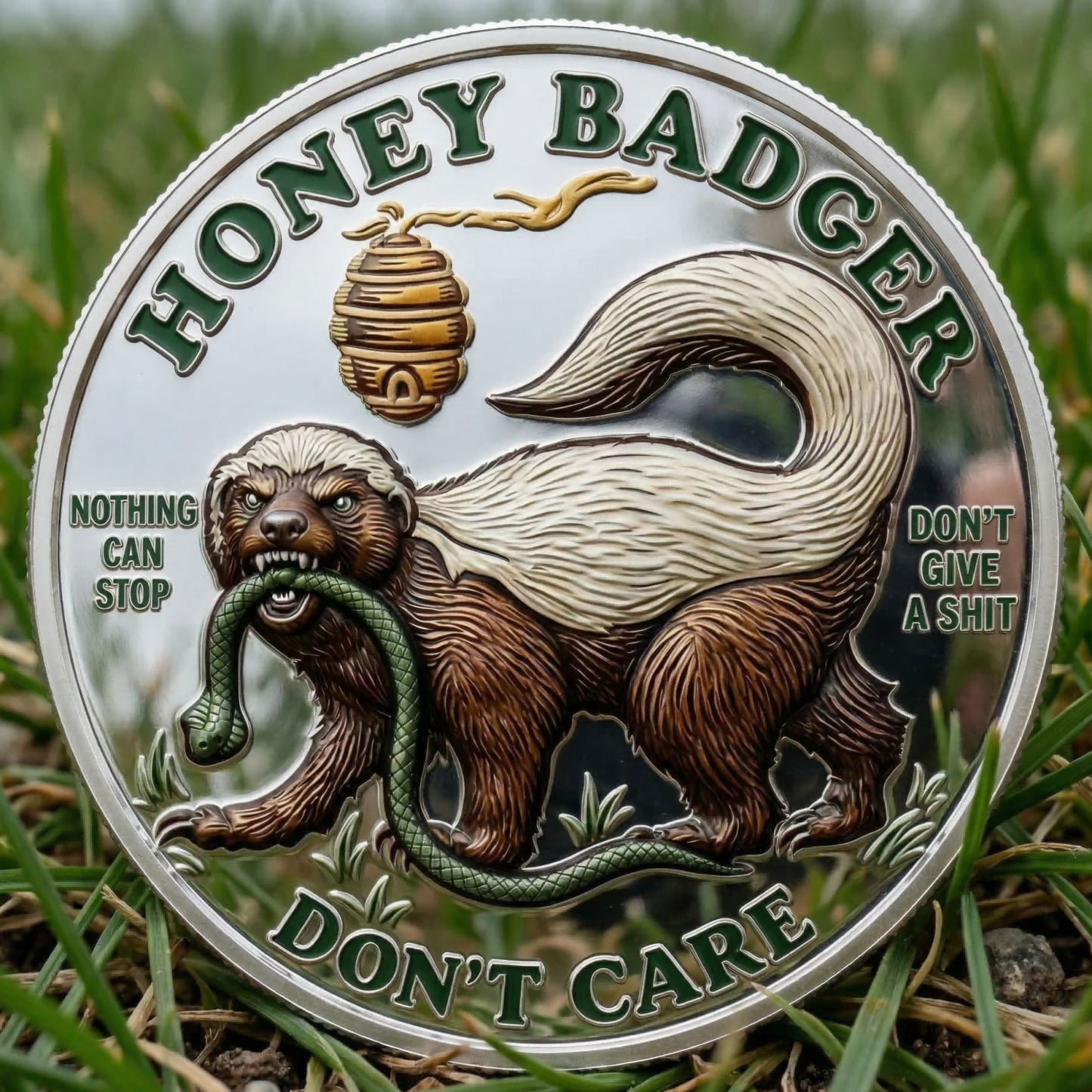 ⚡️Last Day 60% OFF - Honey Badger Attitude Challenge Coin