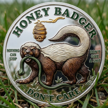 ⚡️Last Day 60% OFF - Honey Badger Attitude Challenge Coin