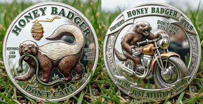 ⚡️Last Day 60% OFF - Honey Badger Attitude Challenge Coin
