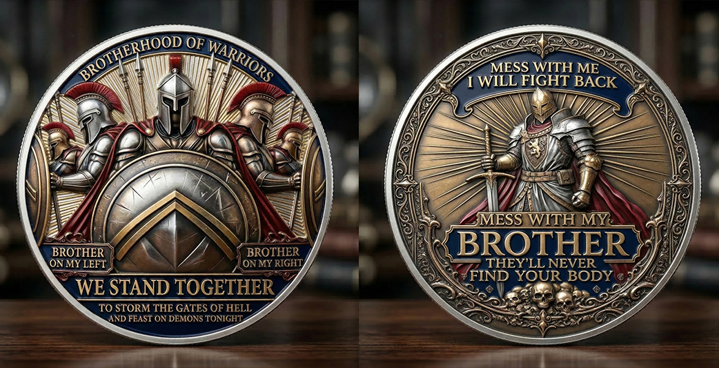 ⚡️Last Day 60% OFF - Brotherhood Warriors Commemorative Challenge Coin