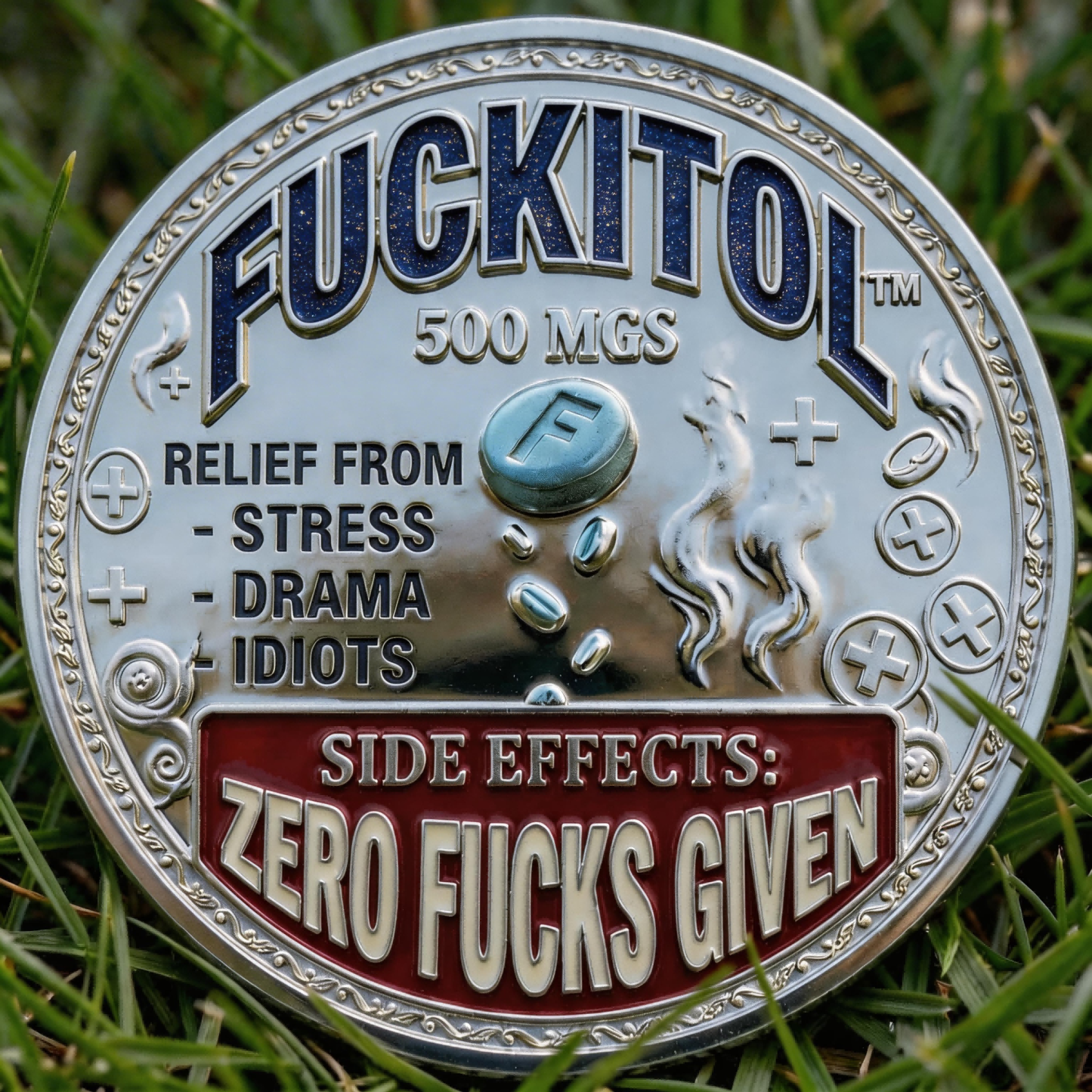 ⚡️Last Day 60% OFF - Fuckitol Stress Relief Challenge Coin