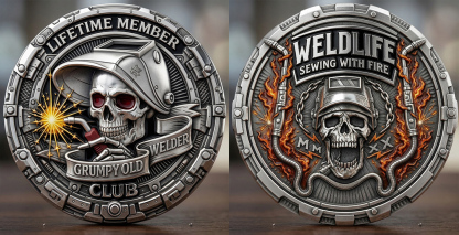 ⚡️Last Day 60% OFF - Grumpy Old Welder Challenge Coin 🔥⚙️🪙