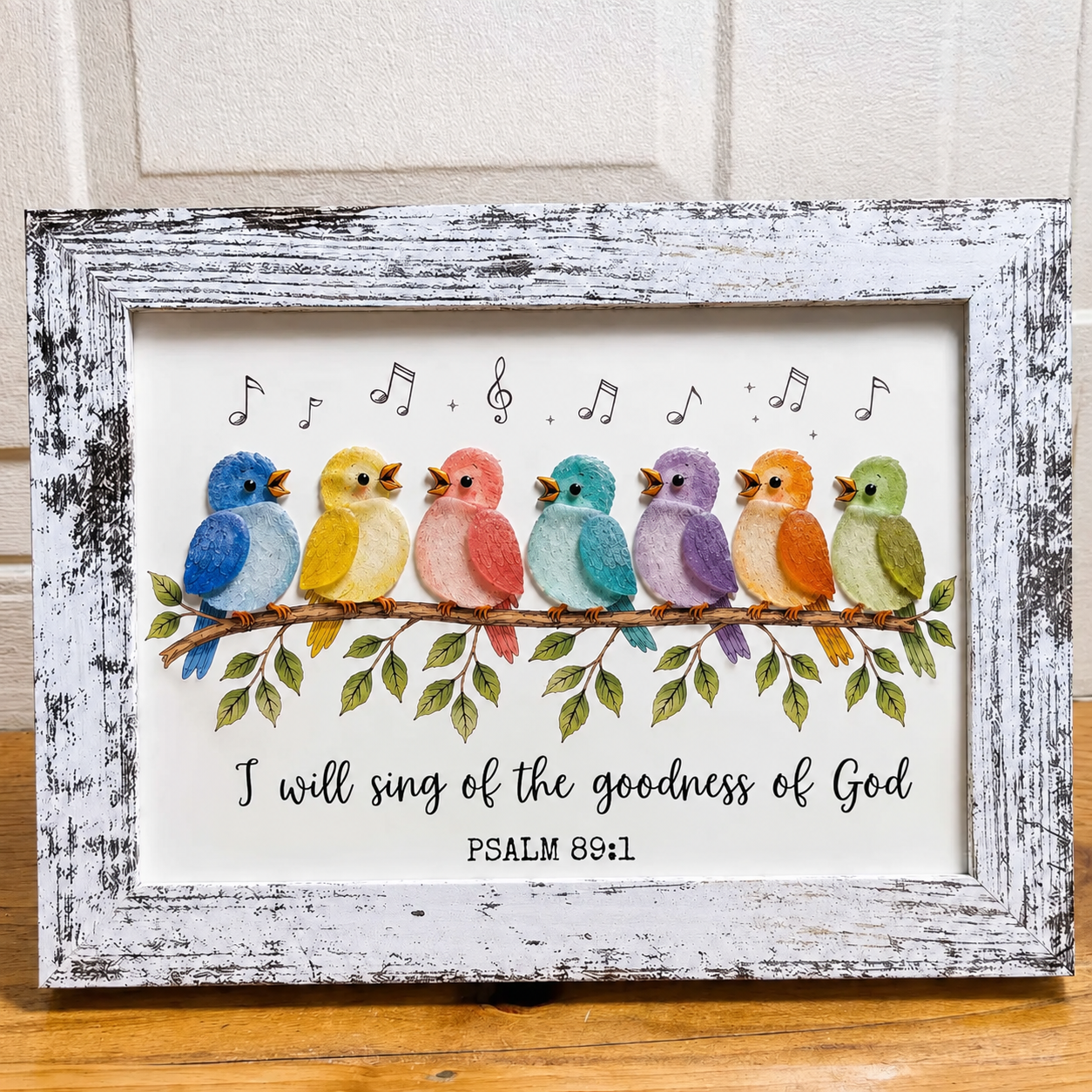 Psalm 89:1 Christian bird artwork