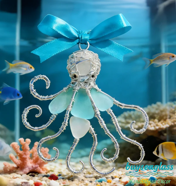 🔥Hand-Wrapped Sea Glass Collection💎Timeless Coastal Art