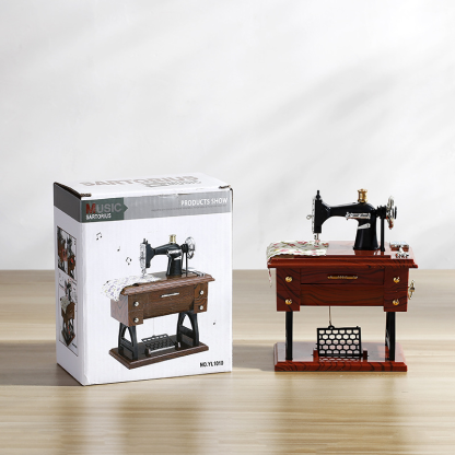 Sewing Machine-Shaped Music Box