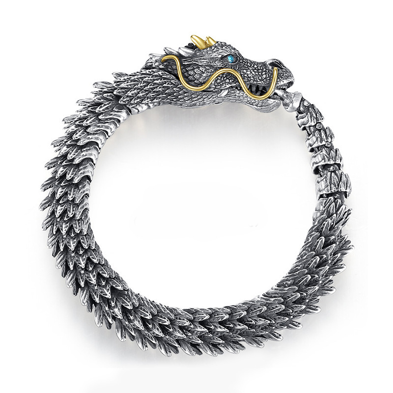 🔥Today's Lowest Price - 🐍 JÖRMUNGANDR - The World Serpent Bracelet | Handcrafted Viking Jewelry ⚔️