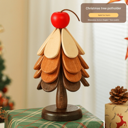 🤚🎁Natural Wooden Tree Trivets for Hot Dishes