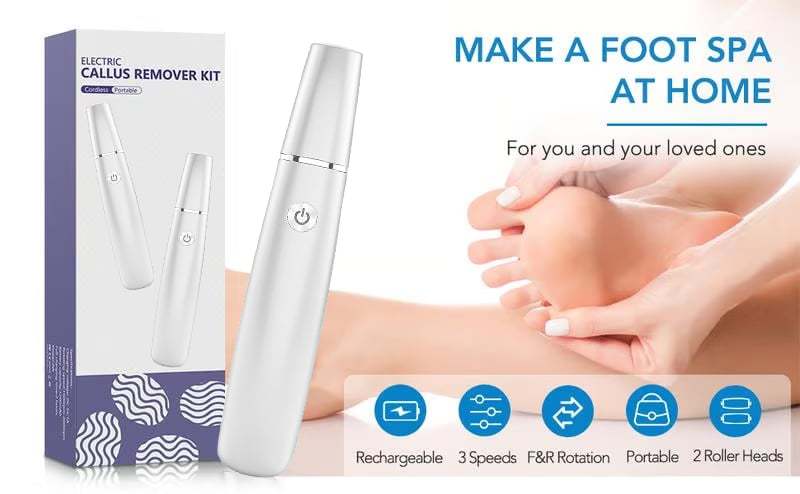 🌸Last Day 57% OFF🌸Electric Feet Callus Remover – Unisex Design!