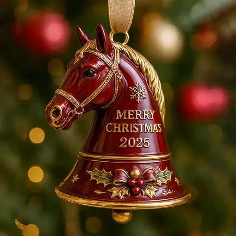 🏆49% OFF - This Week Promotions🎉Handmade Horse Bell Ornament – Merry Christmas 2025🎄