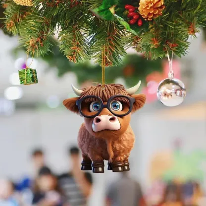 🎅 Christmas Hot Sale-🐮Cartoon Cow Decorative Ornament🐮