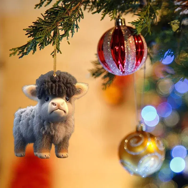 🎅 Christmas Hot Sale-🐮Cartoon Cow Decorative Ornament🐮