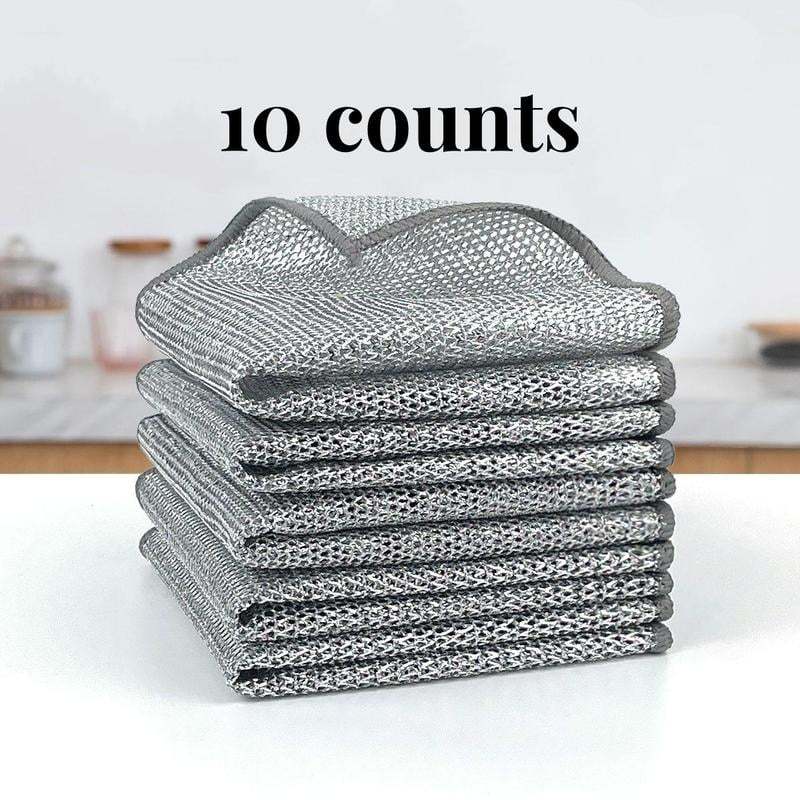 Reusable Diamond Weave Scrubber Cloths – Tough on Stains, Gentle on Surfaces