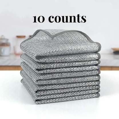 Reusable Diamond Weave Scrubber Cloths – Tough on Stains, Gentle on Surfaces