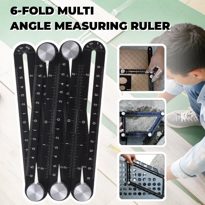6/12-fold Multi Angle Measuring Ruler