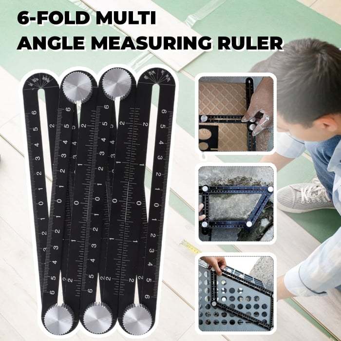 6/12-fold Multi Angle Measuring Ruler