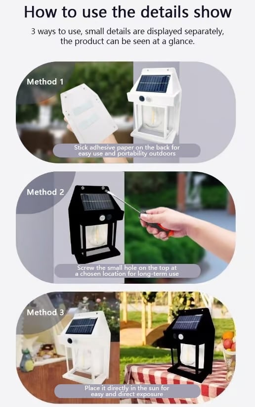 🎁New Outdoor Solar Wall Lamp🔥(Buy more save more)