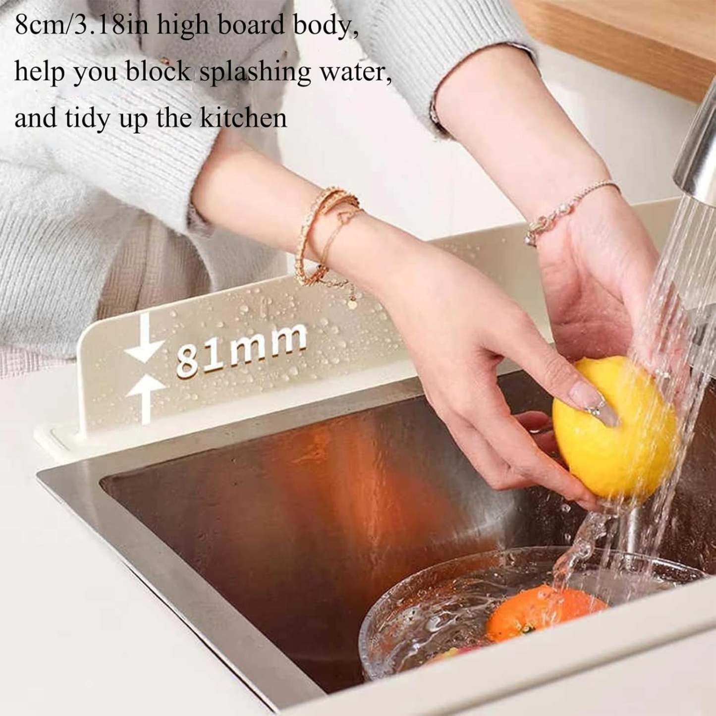 🏆Hot Sale⚡Kitchen Sink Splash Guard - Keep Your Counter Dry & Clean💧