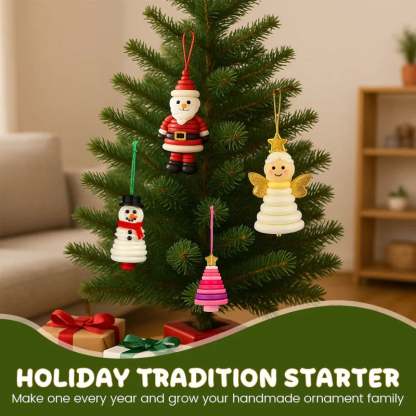 DIY Button Snowman Ornament Kit