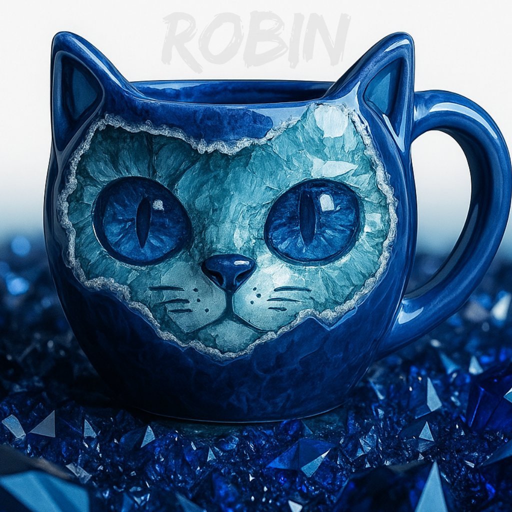 🔥☕ NEW HANDMADE Crystal Cat Face Mugs – Limited Edition