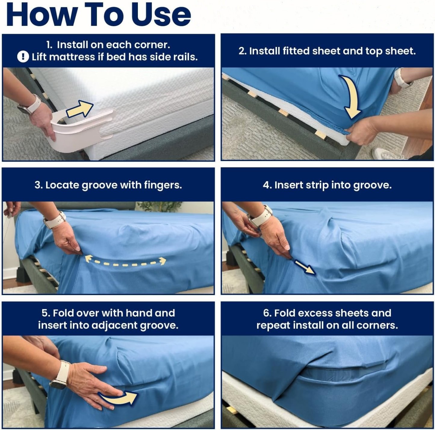 💖💖Sheet Holders - Secure Bed Sheets Firmly in Place