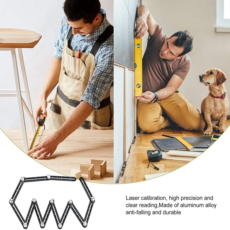 6/12-fold Multi Angle Measuring Ruler