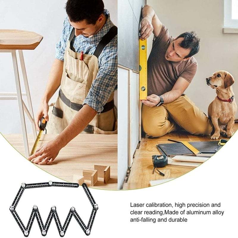 6/12-fold Multi Angle Measuring Ruler