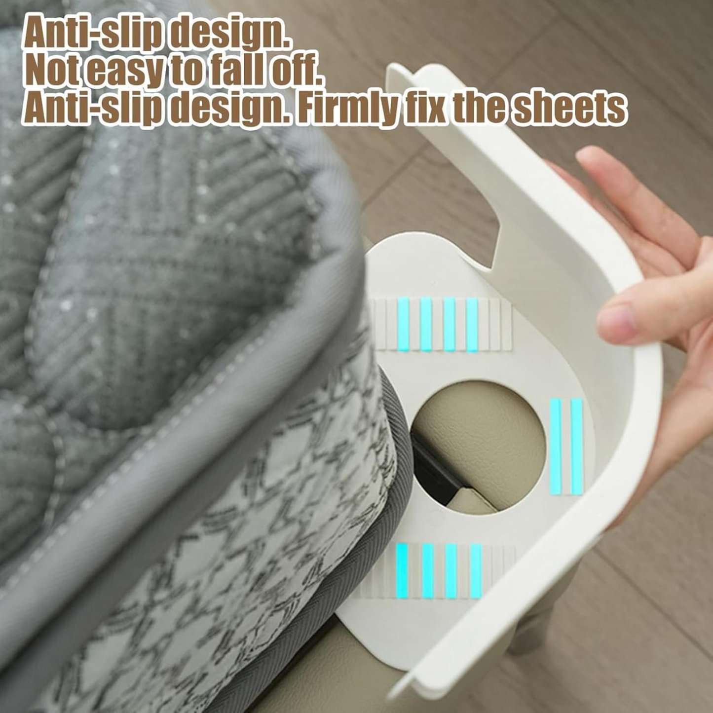 我用的这个 Bed Sheet Holder