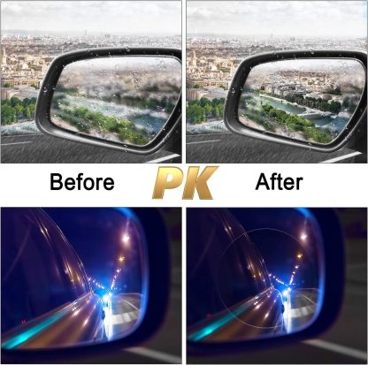 4Pcs Car Window Anti-Fog Film – Clear Vision, Safe Driving in All Weather