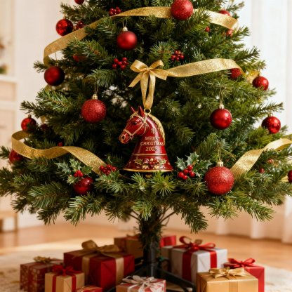 🏆49% OFF - This Week Promotions🎉Handmade Horse Bell Ornament – Merry Christmas 2025🎄