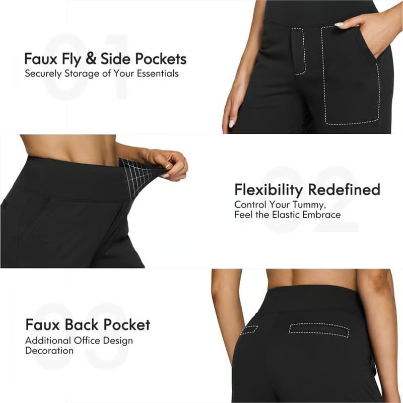 🔥Loose High-Waist Business Casual Pants Yoga Pants