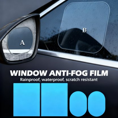 4Pcs Car Window Anti-Fog Film – Clear Vision, Safe Driving in All Weather