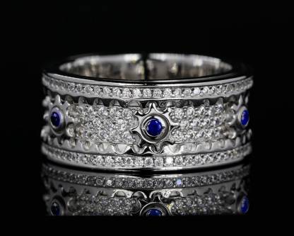 🎁 925 Sterling Silver Personalized Stress Reducing Rotatable Gear Ring 💎
