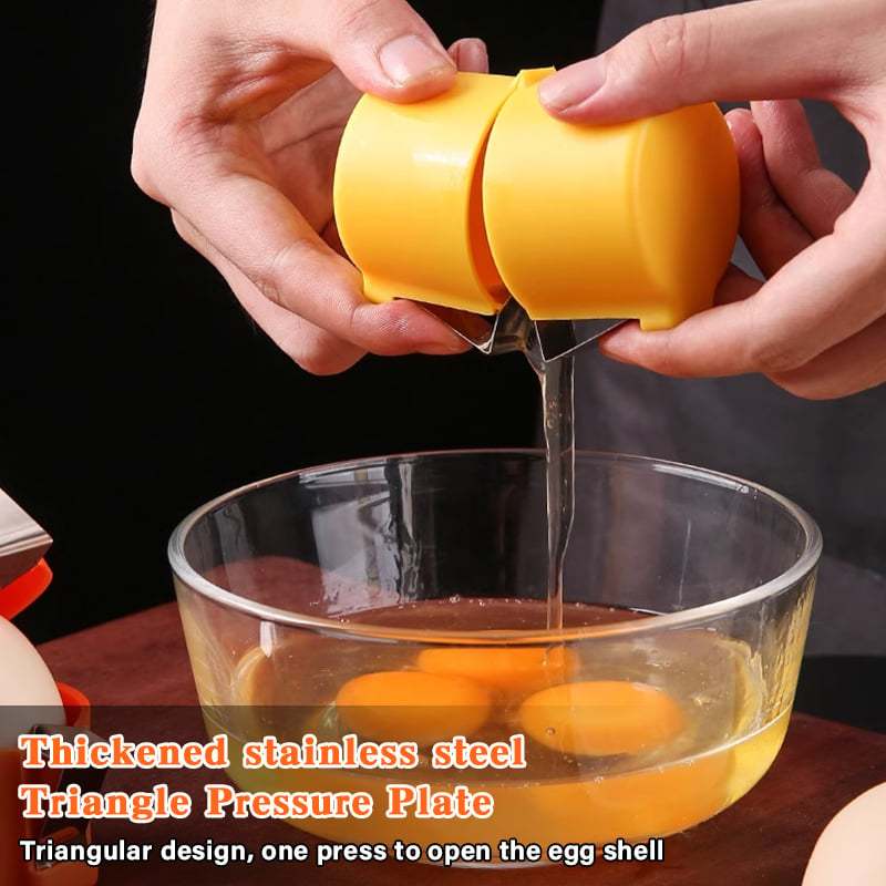 🔥Last Day 49% OFF🔥Efficient Egg Cracking Tool, Handy Egg Separator(BUY 2 GET 1 FREE NOW)