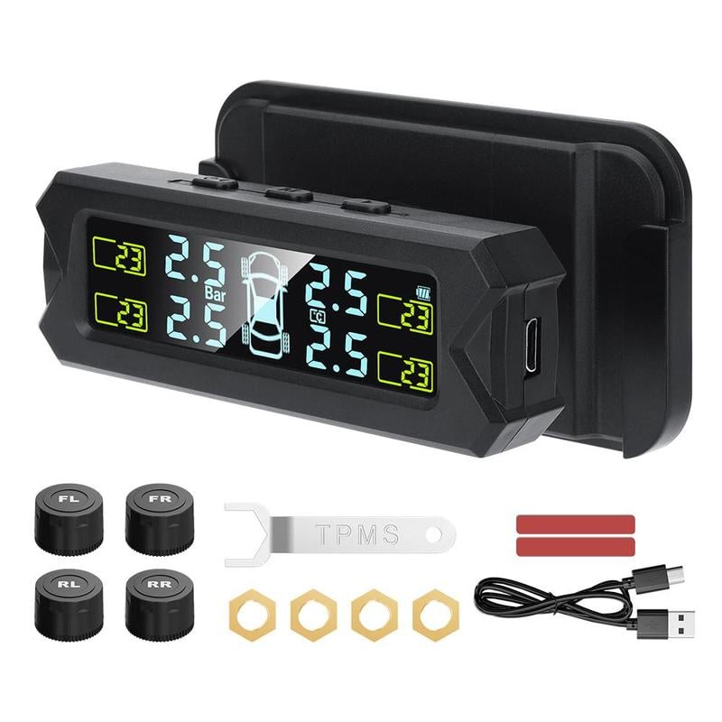 Solar Powered Car Tire Pressure Monitoring ToolZ(Buy 2 Free Shipping)