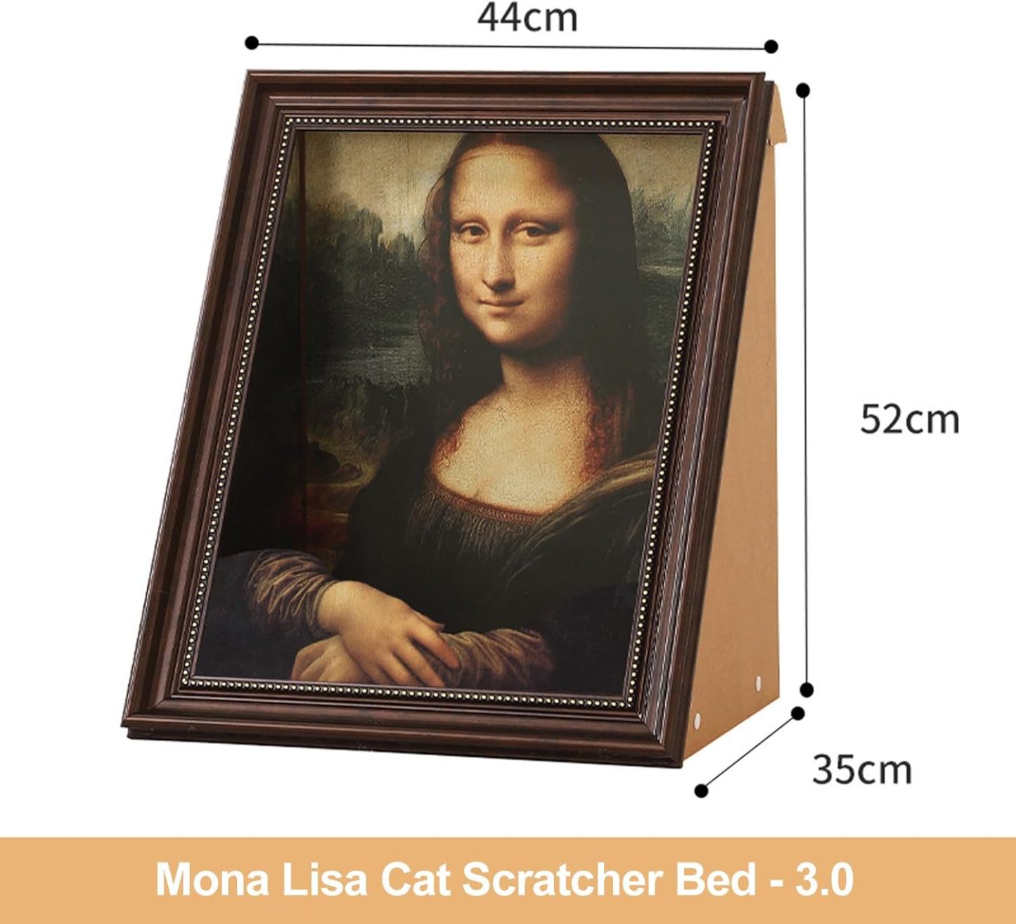 3D oil painting cat bed