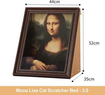 3D oil painting cat bed