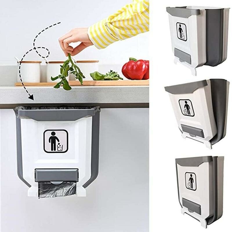 Hot Sale 49% OFF!!⚡50K+ SOLD!🔥🔥Kitchen Cabinet Foldable Trash Can