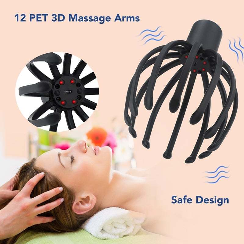 🏆Flash Sale -🐙 Octopus Head Massager-Your head relaxation tool is here!😎