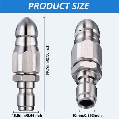 🔥LAST DAY 75% OFF - 🌀1/4" Quick Connect Stainless Nozzle Set